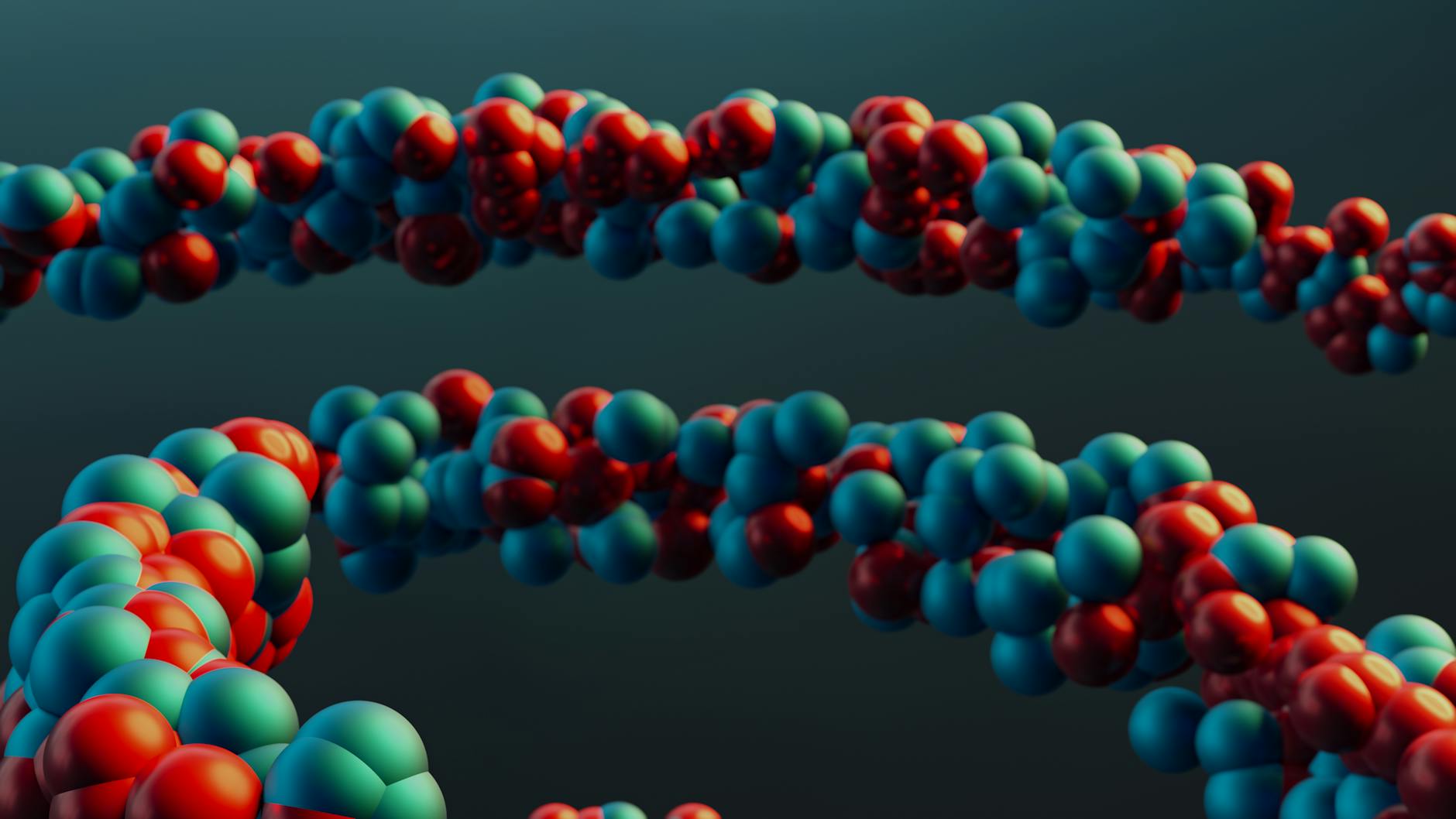 Abstract molecular model illustrating magnesium biology in sleep and stress research