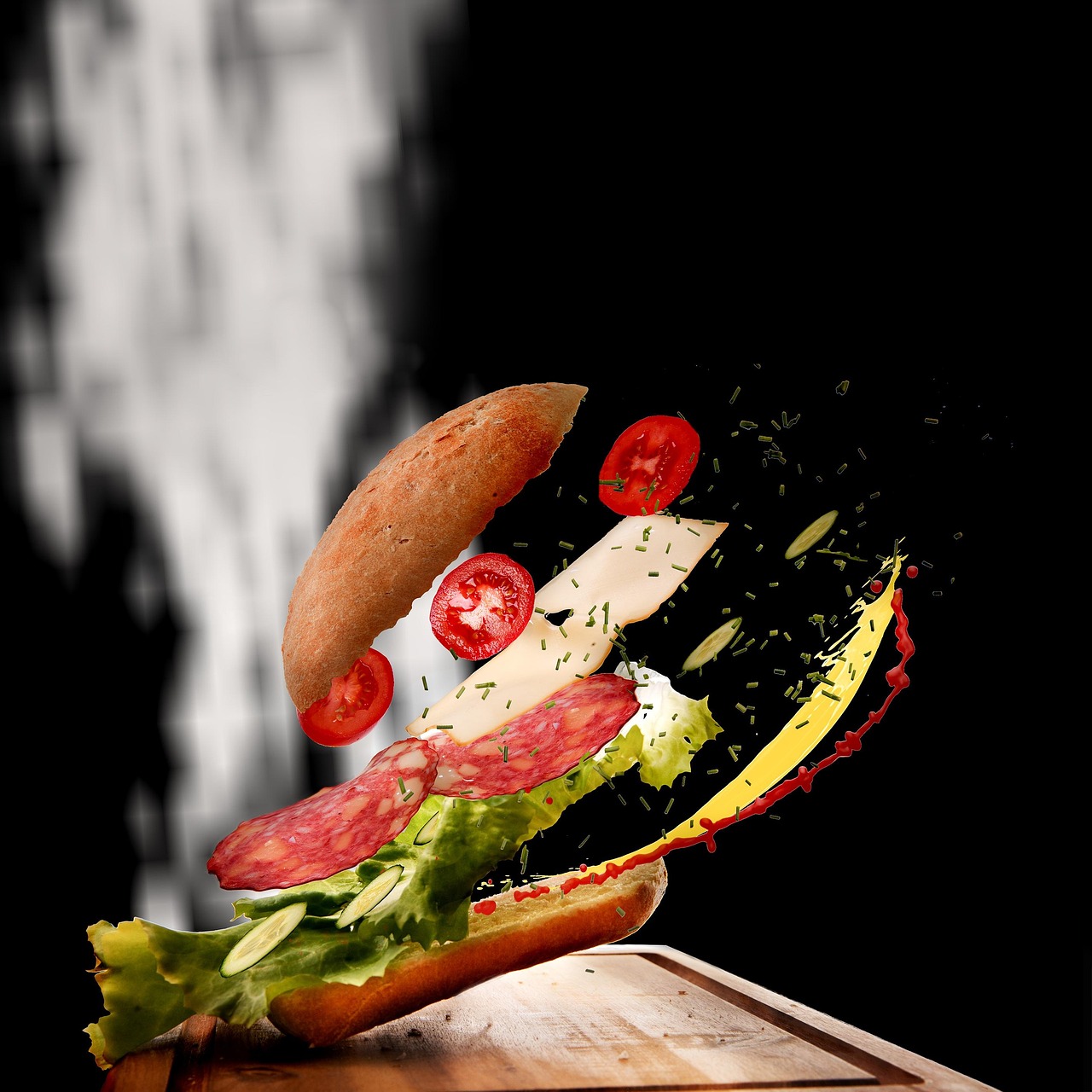 A prepared sandwich used as a visual proxy for how quickly a single lunch can exceed daily salt guidance